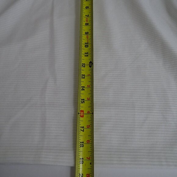 White Textured Stripe Pullover Top Women Size M Long Sleeve Casual - Picture 9 of 9